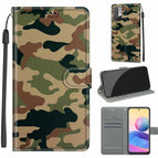 For Xiaomi Redmi Note 10 5G / C12 Green Yellow Camouflage