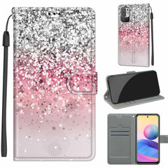 Voltage Coloured Drawing Magnetic Clasp Horizontal Flip PU Leather Case with Holder & Card Slots, For Xiaomi Redmi Note 10 5G