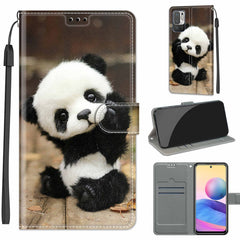 Voltage Coloured Drawing Magnetic Clasp Horizontal Flip PU Leather Case with Holder & Card Slots, For Xiaomi Redmi Note 10 5G