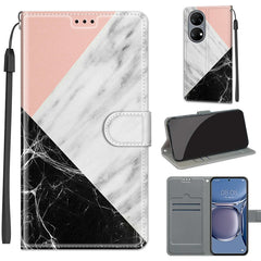 Voltage Coloured Drawing Magnetic Clasp Horizontal Flip PU Leather Case with Holder & Card Slots, For Huawei P50