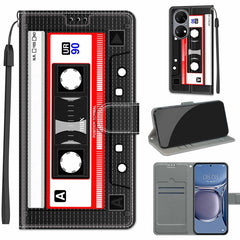 Voltage Coloured Drawing Magnetic Clasp Horizontal Flip PU Leather Case with Holder & Card Slots, For Huawei P50