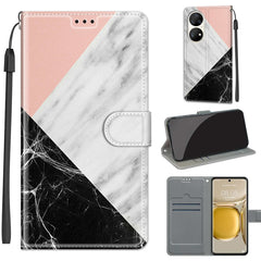 Voltage Coloured Drawing Magnetic Clasp Horizontal Flip PU Leather Case with Holder & Card Slots, For Huawei P50 Pro