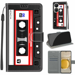 Voltage Coloured Drawing Magnetic Clasp Horizontal Flip PU Leather Case with Holder & Card Slots, For Huawei P50 Pro