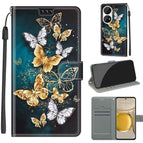 For Huawei P50 Pro / C20 Gold Silver Flying Butterflies