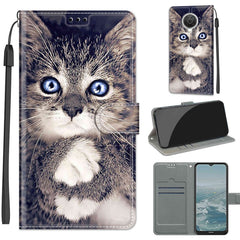 Voltage Coloured Drawing Magnetic Clasp Horizontal Flip PU Leather Case with Holder & Card Slots, For Nokia G20 / G10 / 6.3