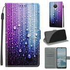 For Nokia G20 / G10 / 6.3 / C05 Purple Blue Water Drops