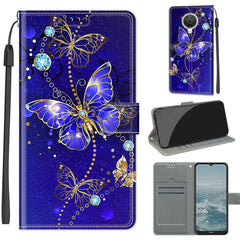 Voltage Coloured Drawing Magnetic Clasp Horizontal Flip PU Leather Case with Holder & Card Slots, For Nokia G20 / G10 / 6.3