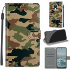 For Nokia G20 / G10 / 6.3 / C12 Green Yellow Camouflage