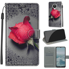 Voltage Coloured Drawing Magnetic Clasp Horizontal Flip PU Leather Case with Holder & Card Slots, For Nokia G20 / G10 / 6.3