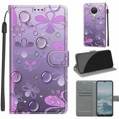 Voltage Coloured Drawing Magnetic Clasp Horizontal Flip PU Leather Case with Holder & Card Slots, For Nokia G20 / G10 / 6.3