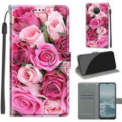 Voltage Coloured Drawing Magnetic Clasp Horizontal Flip PU Leather Case with Holder & Card Slots, For Nokia G20 / G10 / 6.3