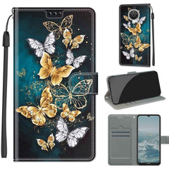 Voltage Coloured Drawing Magnetic Clasp Horizontal Flip PU Leather Case with Holder & Card Slots, For Nokia G20 / G10 / 6.3