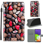 For Samsung Galaxy A22 4G / C06 Red Lip Chocolate