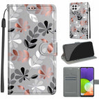 For Samsung Galaxy A22 4G / C19 Material Flower