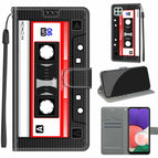 For Samsung Galaxy A22 5G / C10 Black Red Tape