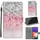 For Samsung Galaxy A22 5G / C13 Silver Pink Glitter