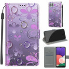 For Samsung Galaxy A22 5G / C16 Water Drop Six Petal Flower