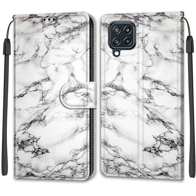 Voltage Coloured Drawing Magnetic Clasp Horizontal Flip PU Leather Case with Holder & Card Slots, For Samsung Galaxy M32 4G / F22