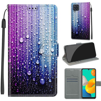 Voltage Coloured Drawing Magnetic Clasp Horizontal Flip PU Leather Case with Holder & Card Slots, For Samsung Galaxy M32 4G / F22