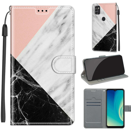 Voltage Coloured Drawing Magnetic Clasp Horizontal Flip PU Leather Case with Holder & Card Slots