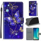 For ZTE Blade A7s 2020 / C11 Blue Golden Chain Butterflies