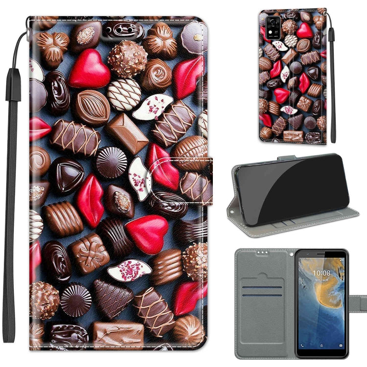 Voltage Coloured Drawing Magnetic Clasp Horizontal Flip PU Leather Case with Holder & Card Slots