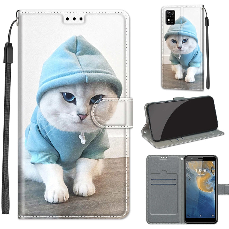 Voltage Coloured Drawing Magnetic Clasp Horizontal Flip PU Leather Case with Holder & Card Slots
