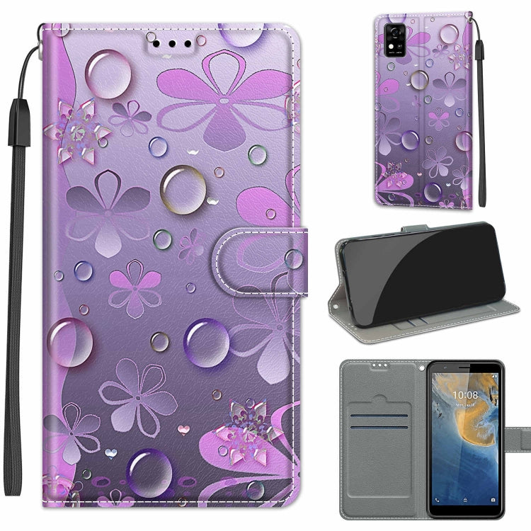 Voltage Coloured Drawing Magnetic Clasp Horizontal Flip PU Leather Case with Holder & Card Slots