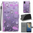 For ZTE Blade A31 / C16 Water Drop Six Petal Flower