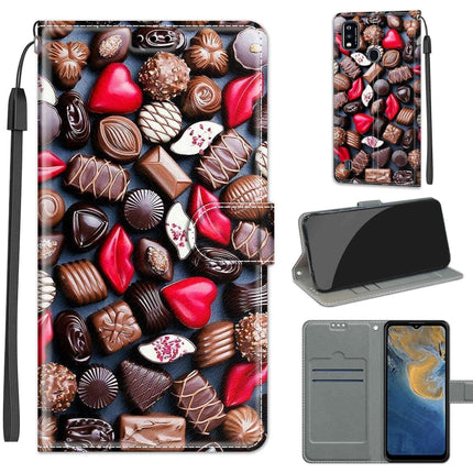 Voltage Coloured Drawing Magnetic Clasp Horizontal Flip PU Leather Case with Holder & Card Slots