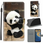 For ZTE Blade A51 / C18 Wood Board Panda