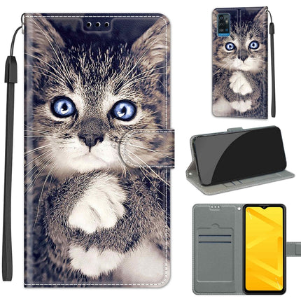 Voltage Coloured Drawing Magnetic Clasp Horizontal Flip PU Leather Case with Holder & Card Slots