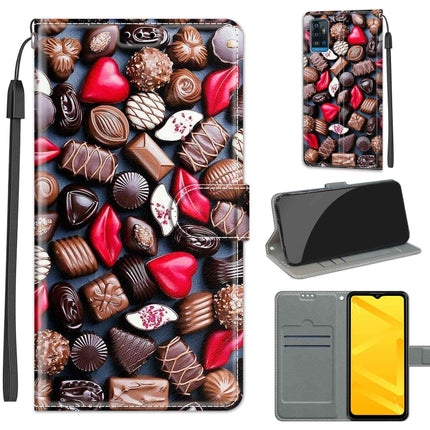 Voltage Coloured Drawing Magnetic Clasp Horizontal Flip PU Leather Case with Holder & Card Slots