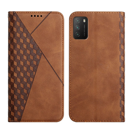 Diamond Pattern Splicing Skin Feel Magnetic Horizontal Flip Leather Case with Card Slots & Holder & Wallet, For Xiaomi Mi 11 Lite, For Xiaomi Mi 11 Pro, For Xiaomi Mi 11, For Xiaomi Poco M3 / Redmi 9T