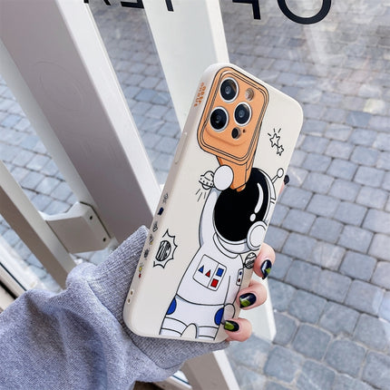 Spaceman Fernglas Stoßfeste Schutzhülle, Für iPhone 13 mini, Für iPhone 13, Für iPhone 13 Pro, Für iPhone 13 Pro Max, Für iPhone 12 mini, Für iPhone 12, Für iPhone 12 Pro, Für iPhone 12 Pro Max, Für iPhone 11, Für iPhone 11 Pro