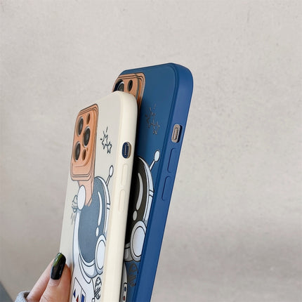 Spaceman Fernglas Stoßfeste Schutzhülle, Für iPhone 13 mini, Für iPhone 13, Für iPhone 13 Pro, Für iPhone 13 Pro Max, Für iPhone 12 mini, Für iPhone 12, Für iPhone 12 Pro, Für iPhone 12 Pro Max, Für iPhone 11, Für iPhone 11 Pro