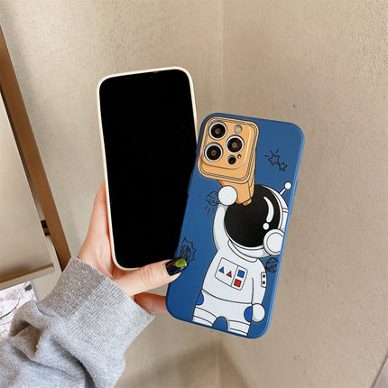 Spaceman Fernglas Stoßfeste Schutzhülle, Für iPhone 13 mini, Für iPhone 13, Für iPhone 13 Pro, Für iPhone 13 Pro Max, Für iPhone 12 mini, Für iPhone 12, Für iPhone 12 Pro, Für iPhone 12 Pro Max, Für iPhone 11, Für iPhone 11 Pro