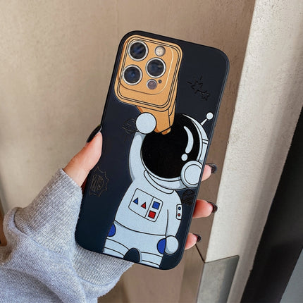 Spaceman Fernglas Stoßfeste Schutzhülle, Für iPhone 13 mini, Für iPhone 13, Für iPhone 13 Pro, Für iPhone 13 Pro Max, Für iPhone 12 mini, Für iPhone 12, Für iPhone 12 Pro, Für iPhone 12 Pro Max, Für iPhone 11, Für iPhone 11 Pro