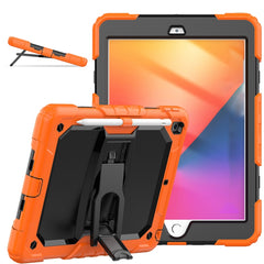 Shockproof Colorful Silica Gel + PC Protective Case with Holder & Shoulder Strap, For iPad 10.2 2021 / 2020 / 2019, For Samsung Galaxy A7 Lite T220 / T225