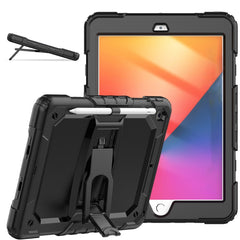 Shockproof Colorful Silica Gel + PC Protective Case with Holder & Shoulder Strap, For iPad 10.2 2021 / 2020 / 2019, For Samsung Galaxy A7 Lite T220 / T225