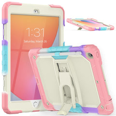 Shockproof Colorful Silica Gel + PC Protective Case with Holder & Shoulder Strap, For iPad 10.2 2021 / 2020 / 2019, For Samsung Galaxy A7 Lite T220 / T225