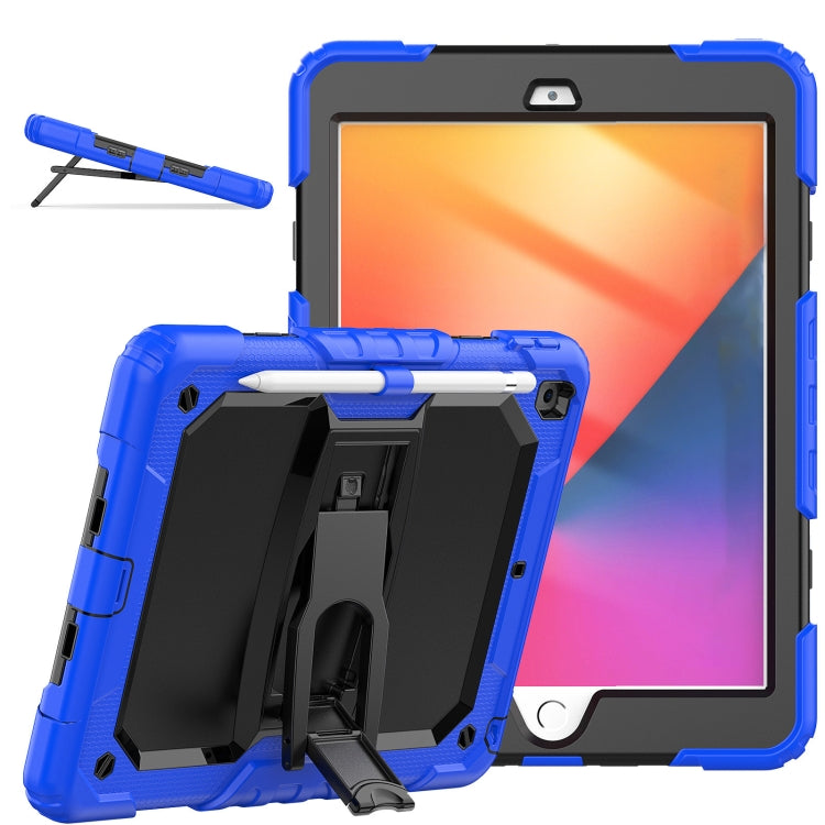 Shockproof Colorful Silica Gel + PC Protective Case with Holder & Shoulder Strap