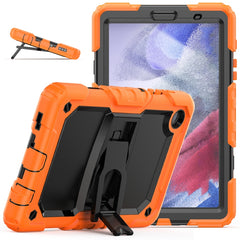 Shockproof Colorful Silica Gel + PC Protective Case with Holder & Shoulder Strap, For iPad 10.2 2021 / 2020 / 2019, For Samsung Galaxy A7 Lite T220 / T225