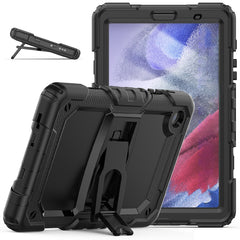 Shockproof Colorful Silica Gel + PC Protective Case with Holder & Shoulder Strap, For iPad 10.2 2021 / 2020 / 2019, For Samsung Galaxy A7 Lite T220 / T225