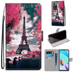 For Xiaomi Redmi 10 / Pink Flower Tower Bridge