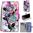 For Huawei P50 / Color Bottom Hollow Flower