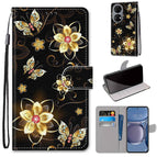 For Huawei P50 / Gold Diamond Butterfly