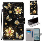 For Nokia 6.3 / G20 / G10 / Gold Diamond Butterfly