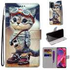 For OPPO A93 5G / A93s 5G / A54 5G / A74 5G / Leather Shoes Cat