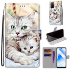 For OPPO A54 4G / A16 4G / A53s 5G / A55 5G / Big Cat Holding Kitten